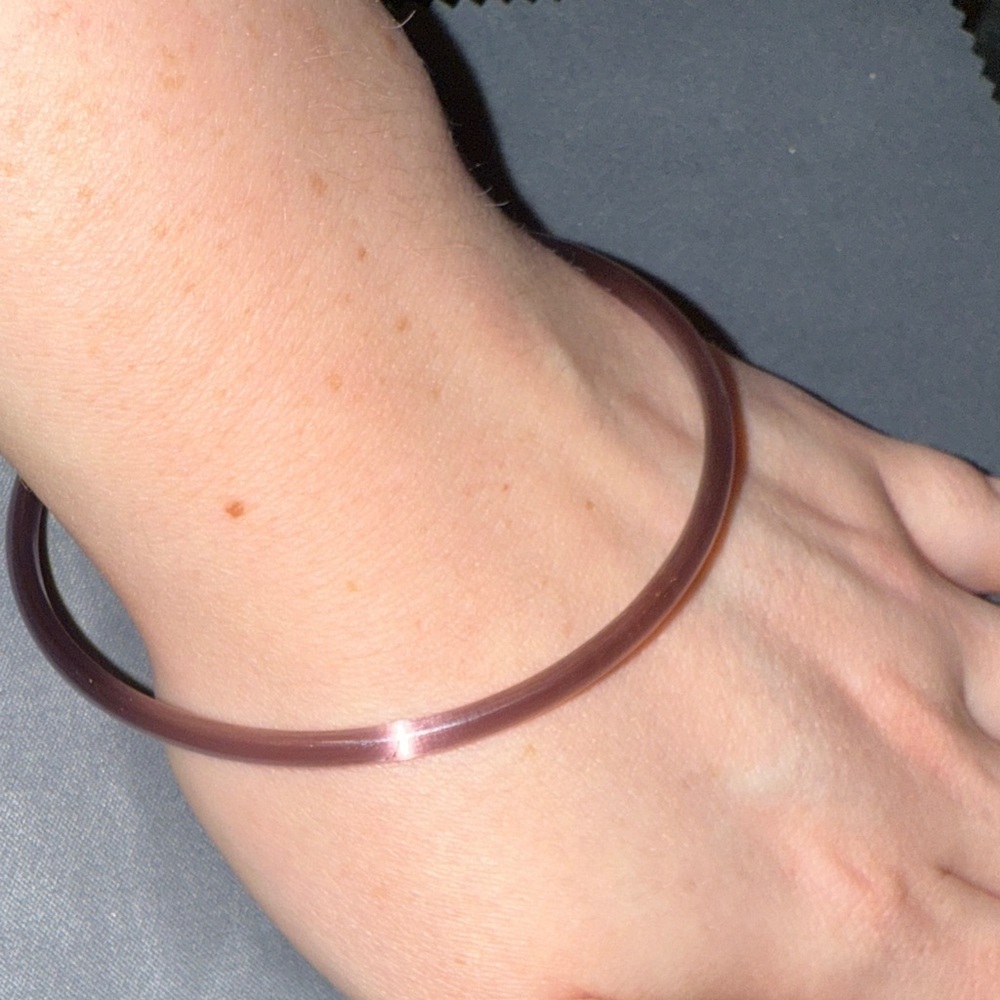 Chic Violet Murano glass Bangle Bracelet